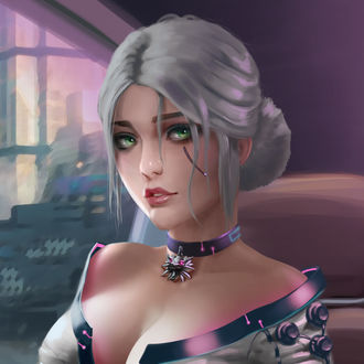 Обои на рабочий стол Cirilla / Цирилла из игры The Witcher 3 / Ведьмак 3, by Vlad Ogorodnyk
