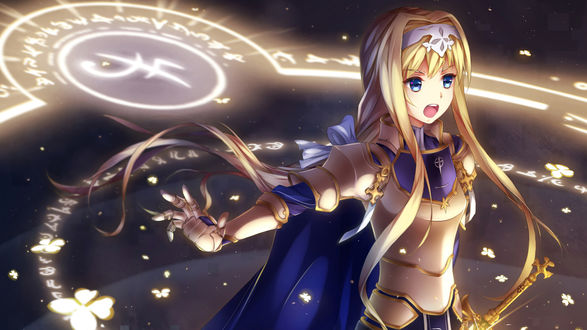 Обои на рабочий стол Alice / Алиса аниме Sword Art Online Alicization / Мастера Меча Онлайн Алисизация