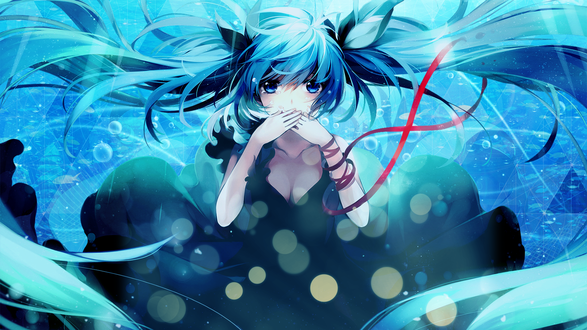 Обои на рабочий стол Vocaloid Miku Hatsune / Вокалоид Мику Хацунэ, by Vocalmaker