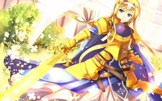 Обои на рабочий стол Alice Synthesis Thirty / Алиса Синтезис Сети аниме Sword Art Online Alicization / Мастера Меча Онлайн Алисизация