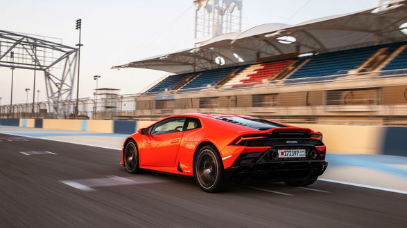 Обои на рабочий стол Спорт кар Lamborghini HuracГЎn EVO (LB724), 2019 года