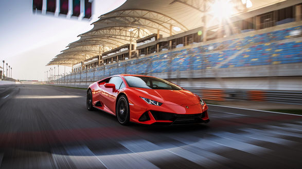 Обои на рабочий стол Спорт кар Lamborghini HuracГЎn EVO (LB724), 2019 года