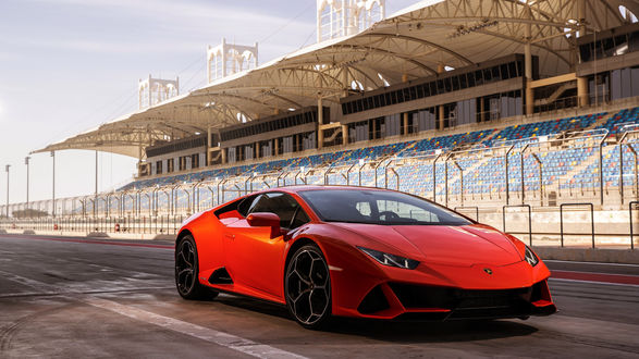 Обои на рабочий стол Спорт кар Lamborghini HuracГЎn EVO (LB724), 2019 года