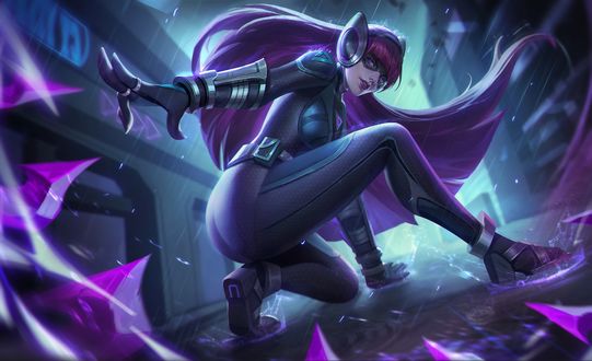 Обои на рабочий стол Irelia / Ирелия из игры Лига Легенд / League of Legends, by Chengyou Liu