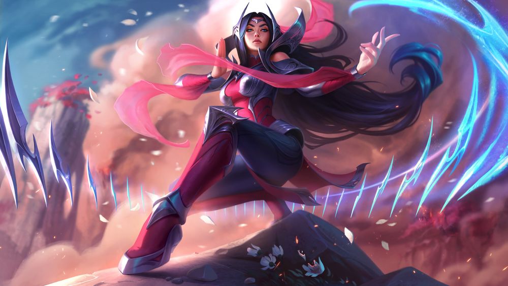 Обои для рабочего стола Irelia / Ирелия из игры Лига Легенд / League of Legends, by Jessica Oyhenart
