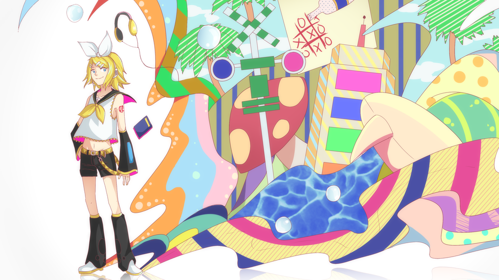 Обои для рабочего стола Vocaloid Kagamine Rin / Вокалоид Кагамине Рин, by kikuhiko