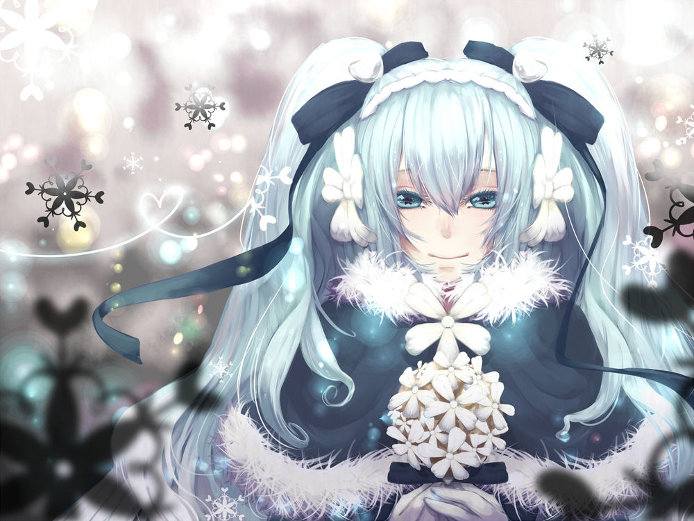 Обои для рабочего стола Vocaloid Miku Hatsune / Вокалоид Мику Хацунэ, by Nanatsuki-Jinko