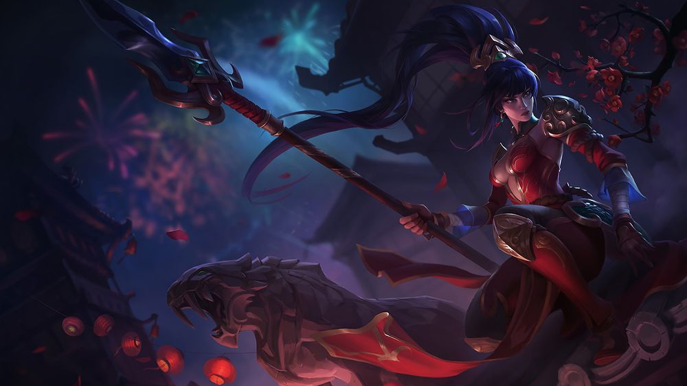 Обои для рабочего стола Nidalee / Нидали из игры League of Legends / Лига Легенд, by Jean Go