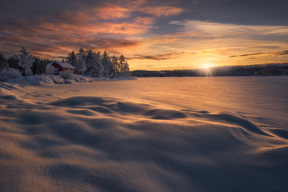 Обои для рабочего стола Зима на Ringerike, Norway / Рингерике, Норвегия. Фотограф Ole Henrik Skjelstad