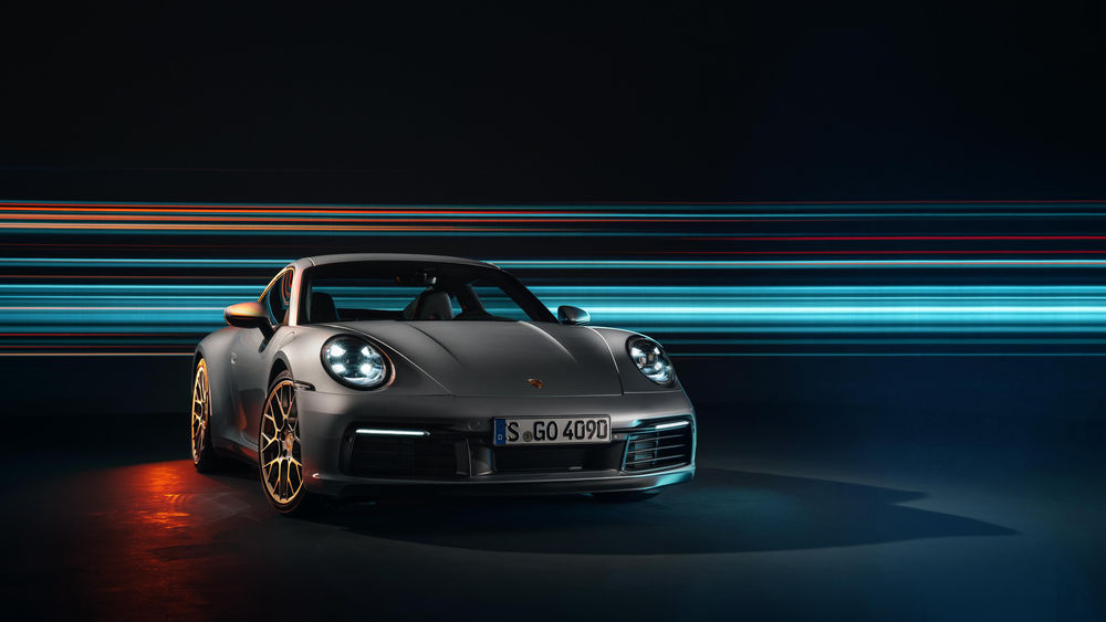 Обои для рабочего стола Новый Porsche 911 Carrera 4S (992), 2018 года