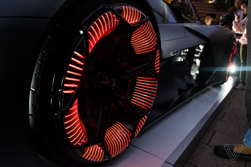 Обои для рабочего стола Футуристический концепт-кар Lamborghini Terzo Millennio / Третье тысячелетие 2017 года