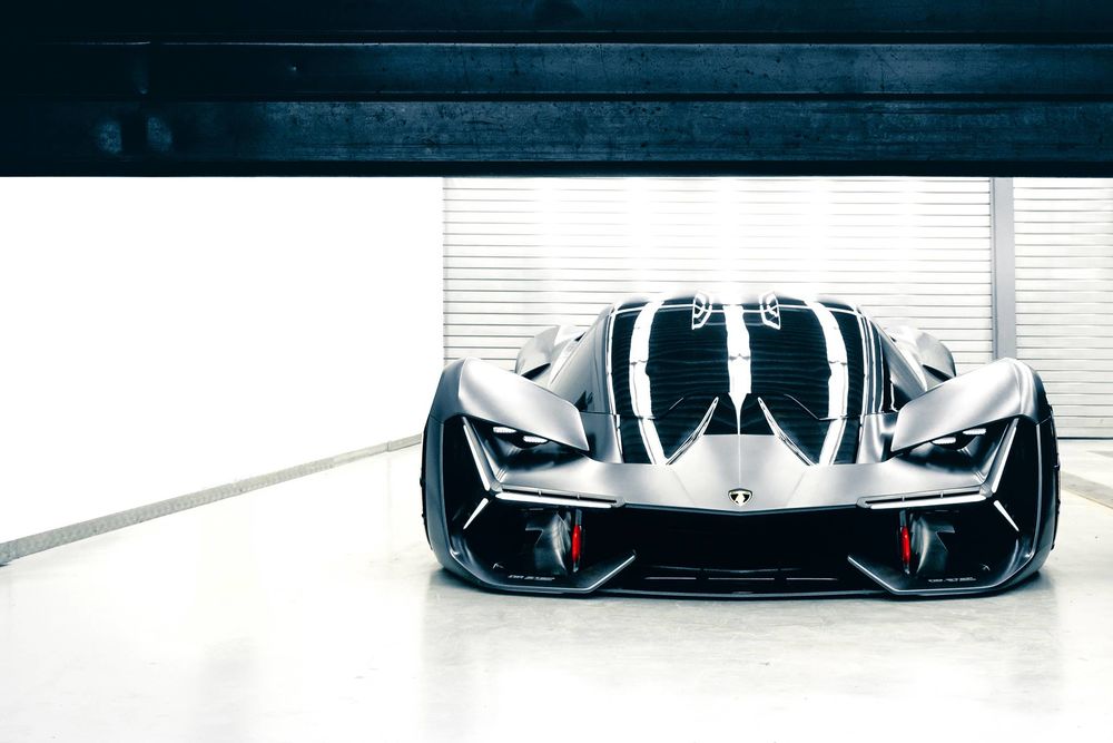 Обои для рабочего стола Футуристический концепт-кар Lamborghini Terzo Millennio / Третье тысячелетие 2017 года