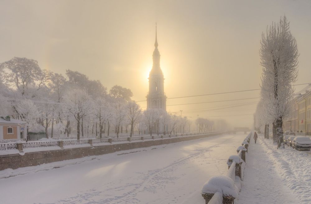 Обои для рабочего стола Крюков канал зимой, Санкт-Петербург, фотограф Гордеев Эдуард