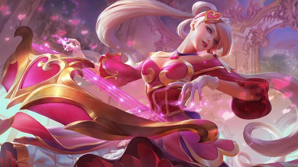 Обои на рабочий стол Sona / Сона из игры League of Legends / Лига Легенд, by Lian Li & OXAN