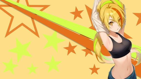 Обои на рабочий стол Saki Nikaidou / Саки Никайдо из аниме Zombieland Saga, by sanoboss