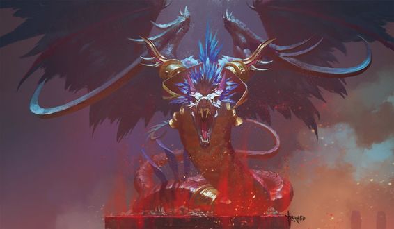Обои на рабочий стол Древний бог Hakkar / Хаккар из игры World of Warcraft / Мир военного ремесла, by Bayard Wu