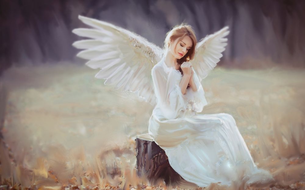 Белый ангел фото девушек