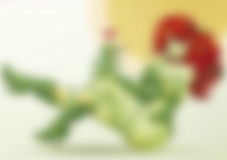 Обои на рабочий стол Poison Ivy / Ядовитый плющ и монстрик из DC Comics, by RevolutionGraphics