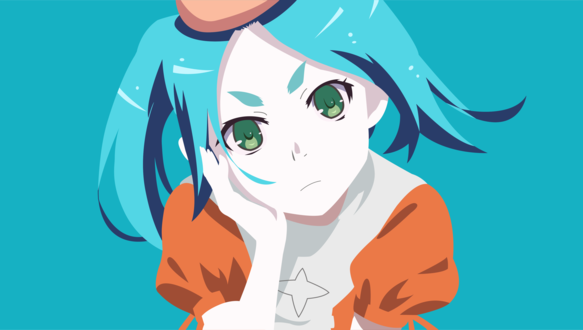 Обои на рабочий стол Yotsugi Ononoki / Ецуги Ононоки из аниме Monogatari Series: Second Season / Цикл историй: Второй сезон
