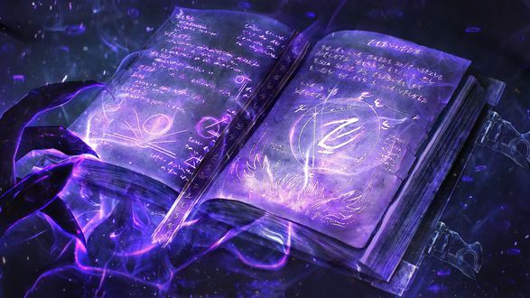 Обои на рабочий стол Магическая книга в действии, by MagicnaAnavi