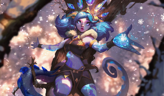 Обои на рабочий стол Neeko / Нико из игры League of Legends / Лига Легенд, by Atey Ghailan