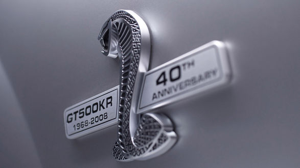 Обои на рабочий стол Эмблема Ford Mustang Shelby