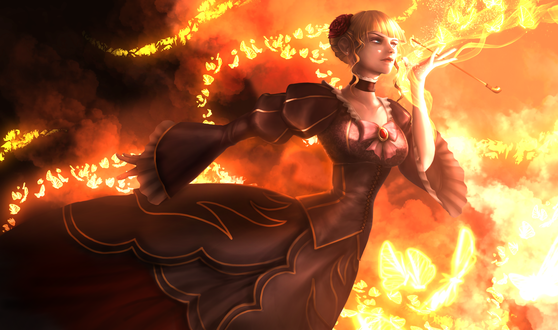 Обои на рабочий стол Beatrice / Беатриче из аниме Umineko no Naku Koro ni / Когда плачут чайки, by ThyBlake