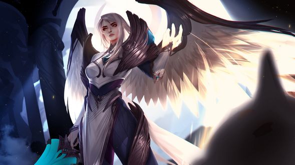 Обои на рабочий стол Kayle / Кейл из игры League of Legends / Лига Легенд, by DAHEIZHU