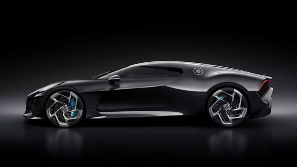 Обои на рабочий стол Французский производитель авто марки Bugatti выпустил единственную модель La Voiture Noire, 2019 года