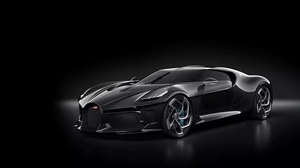 Обои на рабочий стол Французский производитель авто марки Bugatti выпустил единственную модель La Voiture Noire, 2019 года