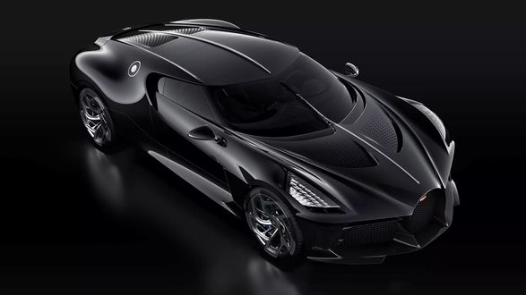 Обои на рабочий стол Французский производитель авто марки Bugatti выпустил единственную модель La Voiture Noire, 2019 года