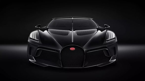 Обои на рабочий стол Французский производитель авто марки Bugatti выпустил единственную модель La Voiture Noire, 2019 года