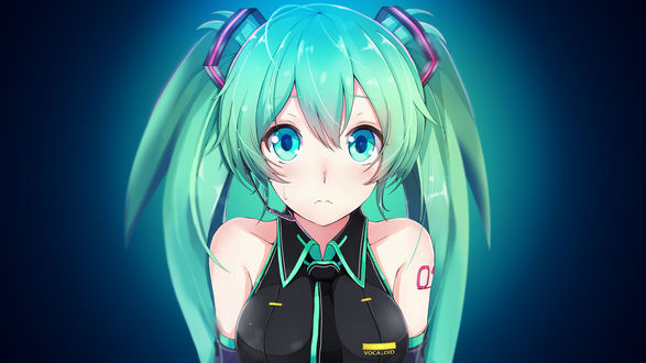 Обои на рабочий стол Vocaloid Miku Hatsune / Вокалоид Мику Хацунэ, by AssassinWarrior