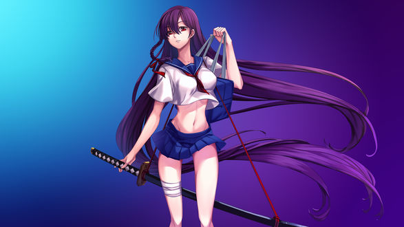 Busty anime wallpaper