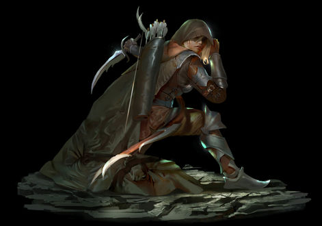 Обои на рабочий стол Девушка-Assassin / Убийца, by bramasta aji
