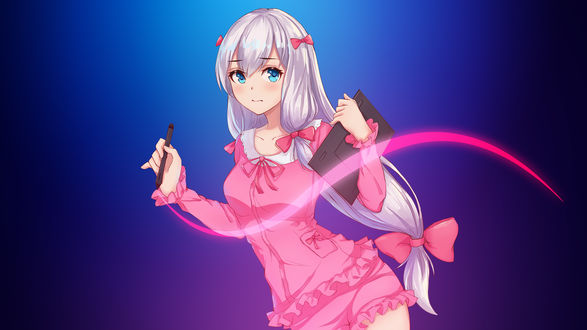 Обои на рабочий стол Sagiri Izumi / Сагири Изуми из аниме Eromanga-sensei / Эроманга-сэнсэй, by AssassinWarrior