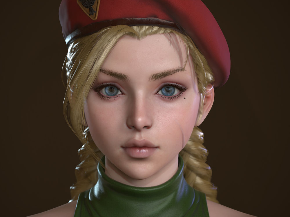 Обои для рабочего стола Cammy / Кэмми из игры Street Fighter / Уличный Боец, by Ed Pantera