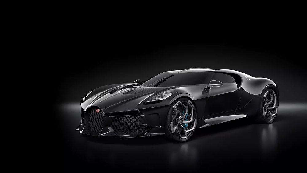 Обои для рабочего стола Французский производитель авто марки Bugatti выпустил единственную модель La Voiture Noire, 2019 года
