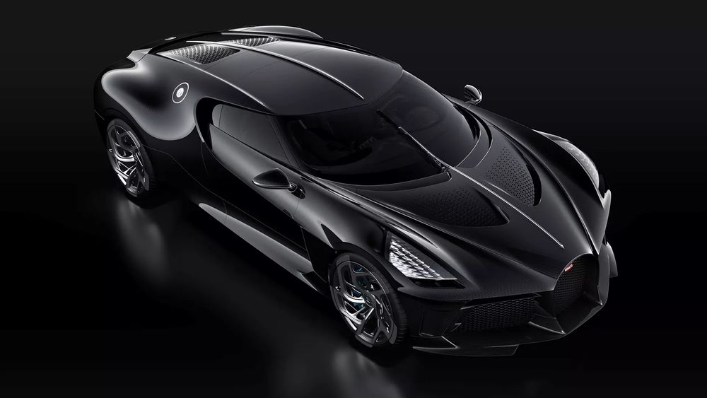 Обои для рабочего стола Французский производитель авто марки Bugatti выпустил единственную модель La Voiture Noire, 2019 года