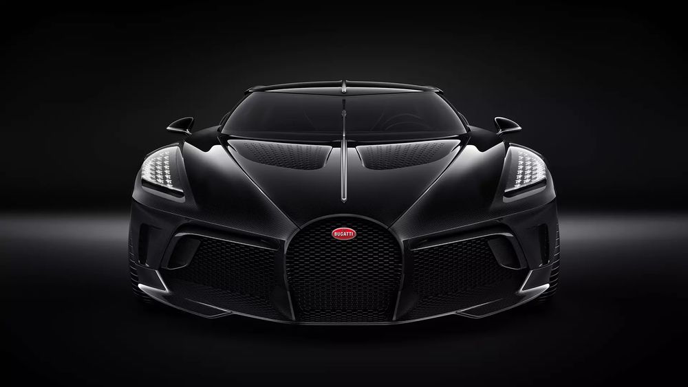Обои для рабочего стола Французский производитель авто марки Bugatti выпустил единственную модель La Voiture Noire, 2019 года