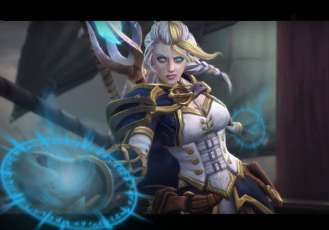 Обои на рабочий стол Jaina Proudmoore / Джайна Праудмур из игры World of Warcraft / Мир военного ремесла, by Blade Blackwood Spencer
