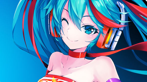 Обои на рабочий стол Vocaloid Miku Hatsune / Вокалоид Мику Хацунэ, by AssassinWarrior