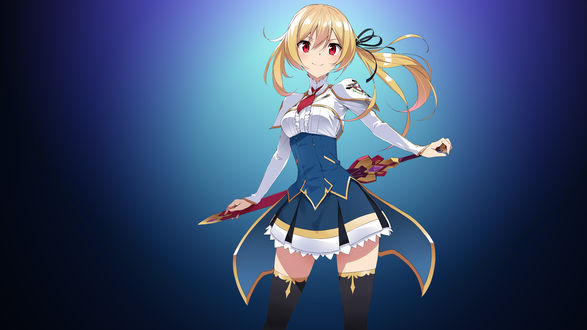 Обои на рабочий стол Lisesharte Atismata / Лизшарт Атисмата из аниме Saijaku Muhai no Bahamut / Хроники непобежденного Бахамута, by AssassinWarrior