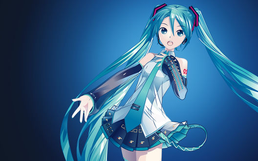 Обои на рабочий стол Vocaloid Miku Hatsune / Вокалоид Мику Хацунэ, by AssassinWarrior