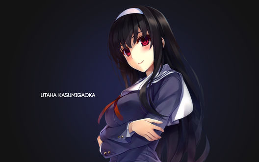 Обои на рабочий стол Utaha Kasumigaoka / Утаха Касумигаока из аниме Saenai Heroine no Sodatekata / Как воспитать героиню из обычной девушки, by AssassinWarrior