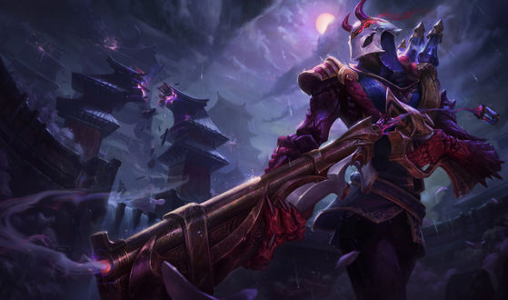 Обои на рабочий стол Jhin / Джин из игры League of Legends / Лига Легенд, by Esben Lash Rasmussen
