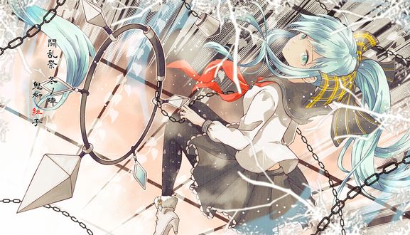 Обои на рабочий стол Vocaloid Hatsune Miku / вокалоид Хатсуне Мику