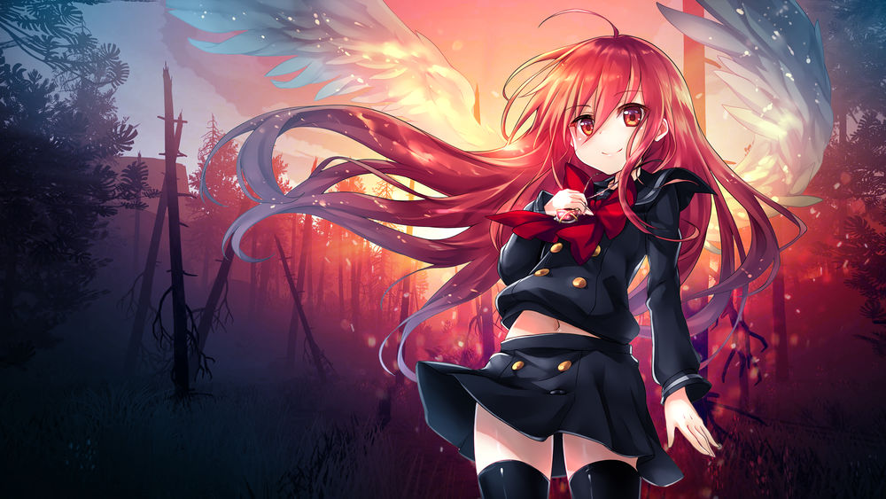 Обои для рабочего стола Shana / Шана из аниме Shakugan no Shana / Пламенный взор Шаны, by AssassinWarrior