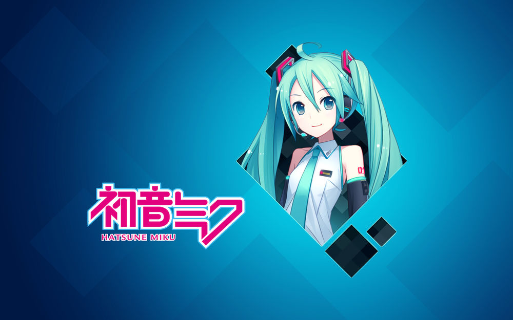 Обои для рабочего стола Vocaloid Miku Hatsune / Вокалоид Мику Хацунэ, by AssassinWarrior