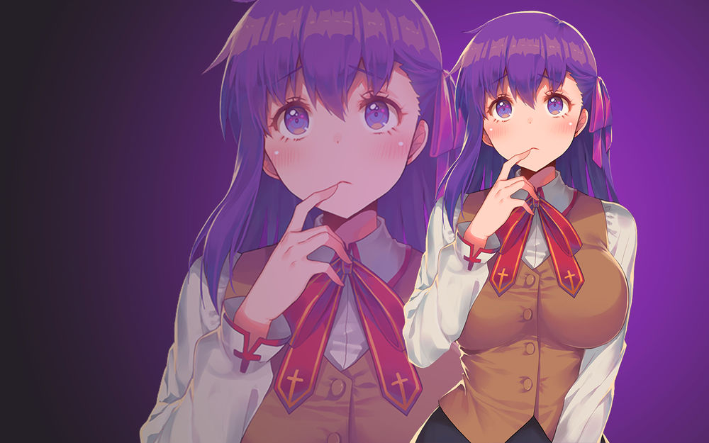 Обои для рабочего стола Sakura Matou / Сакура Мато из аниме Fate / stay night / Судьба / Ночь схватки, by AssassinWarrior